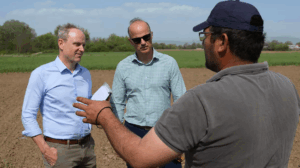 Farmer Athanasios Peristeris discusses heat and health with Professor Andreas Flouris and Jeremy Wilks from Euronews
